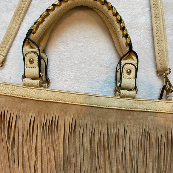 Boho Chic crossbody festival fringe detailing earthy gypsy whimsical hippie - Picture 2 of 6